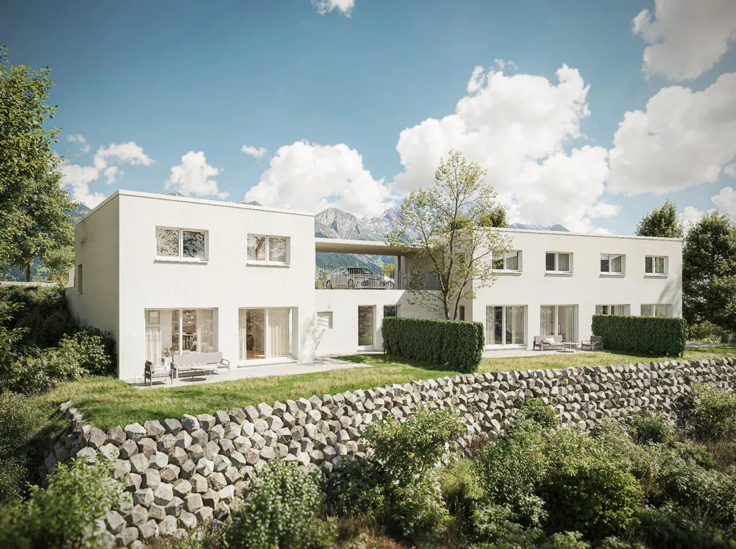 Villas contemporaines à Chermignon - Photo 1 sur 7