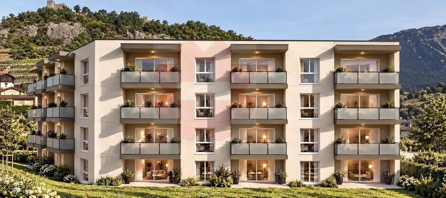 Modernes Apartment in Sierre - Foto 4 von 4