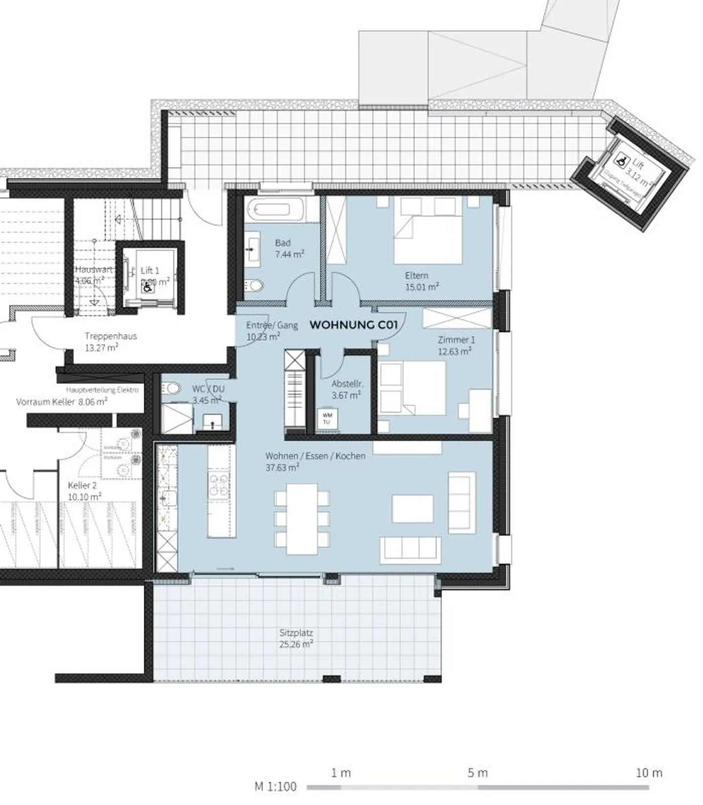 Moderne 3.5 Zimmer-Gartenwohnung - Foto 11 von 11