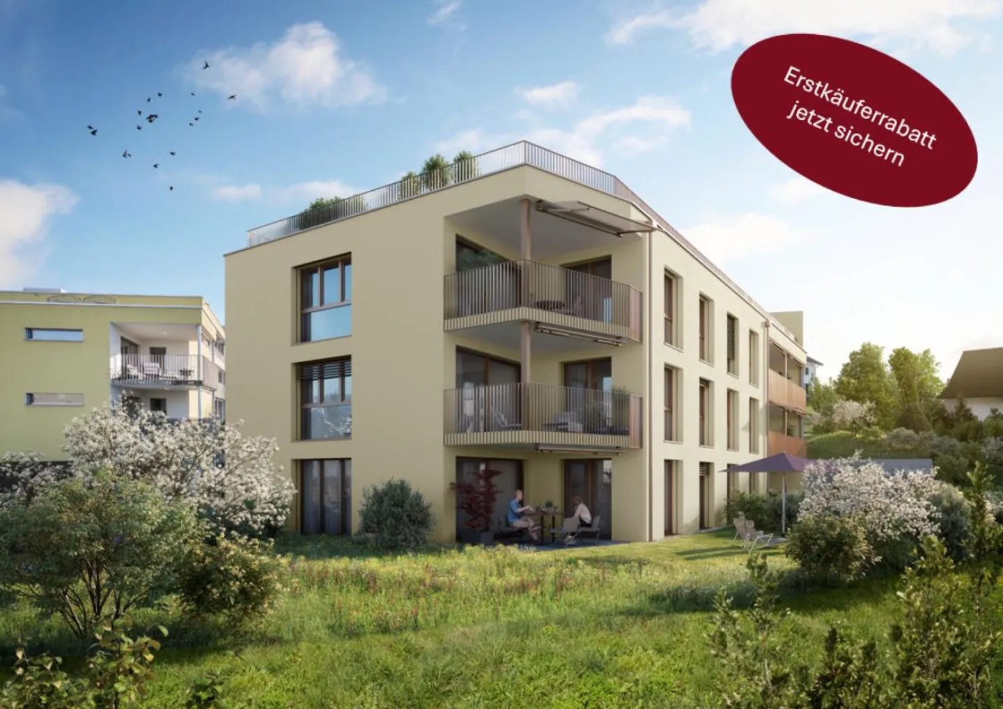 Modernes Gartenapartment im Lindenpark - Foto 1 von 8