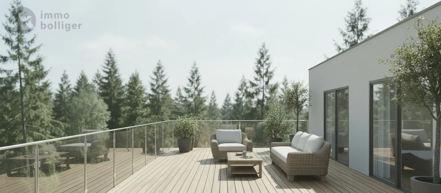 Modern, quiet, nature-connected - Living with a panoramic view of greenery - Photo 1 of 8