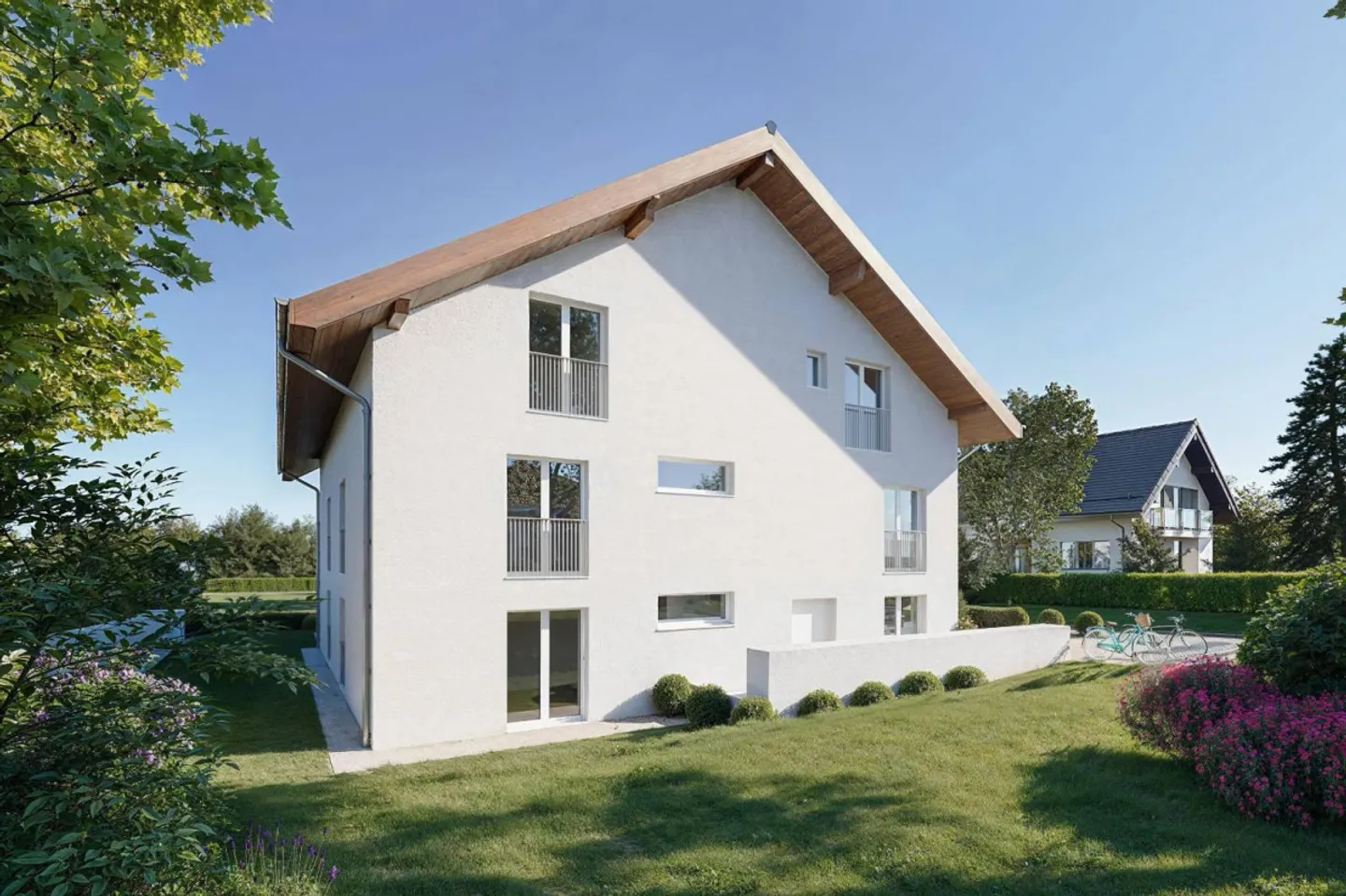 Sommet de luxe, vue sur les Alpes pour cet appartement en attique de 3,5 pièces - Photo 3 sur 10