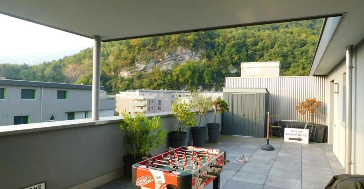 EXCLUSIF - Attique 5.5 pièces Collombey-Muraz spacieux et lumineux avec une terrasse panoramique de 106 m2 - Photo 1 of 1