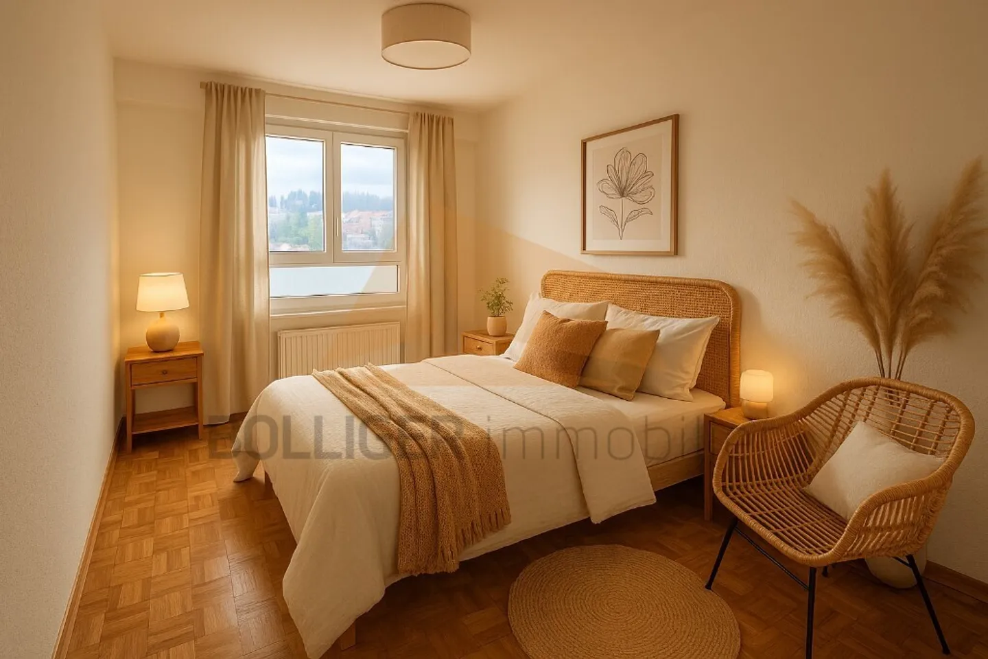 «A VENDRE
APPARTEMENT RÉNOVÉ DE 3,5 PIÈCES AVEC LOGGIA ET ANNEXES» - Photo 6 sur 9