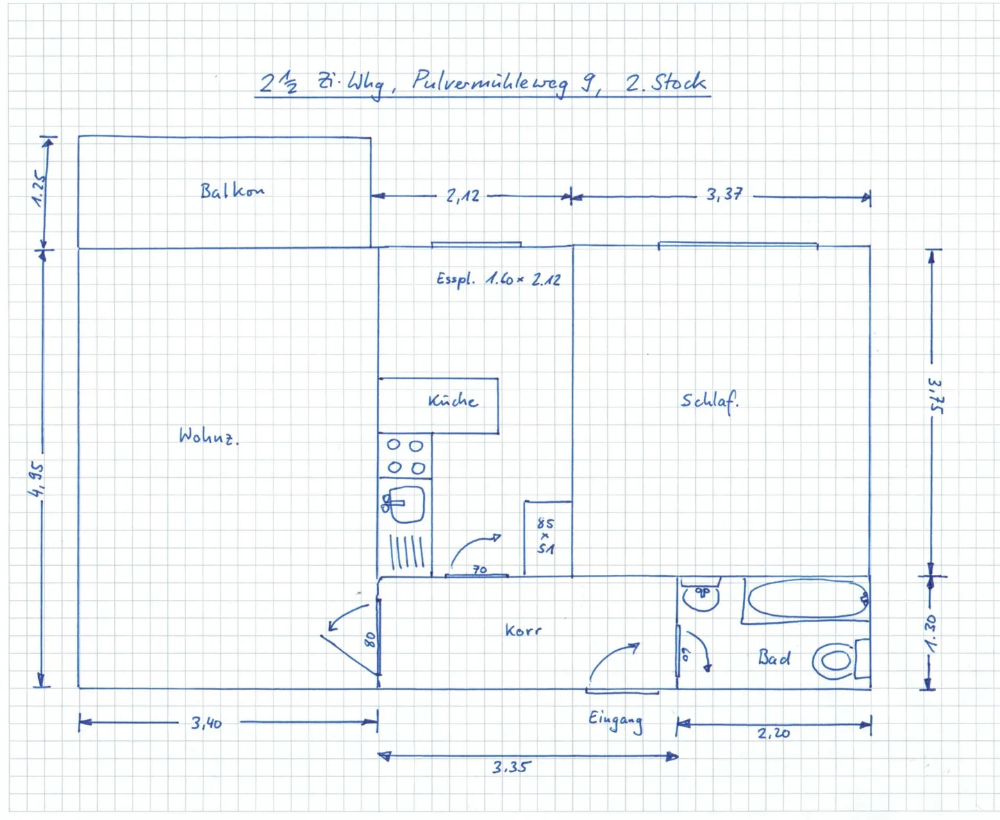 Sunny 2-room apartment in Kriens - Photo 8 of 9