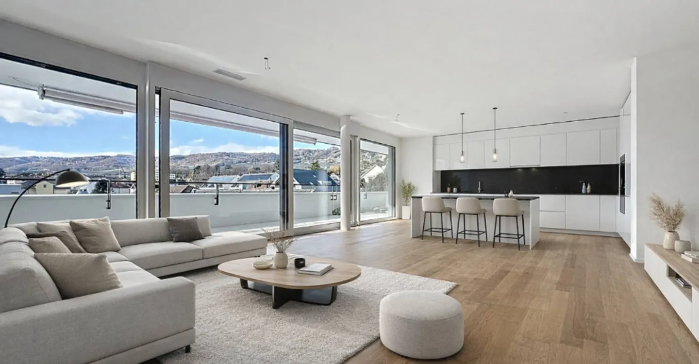 Neue 4,5-Zimmer-Wohnung mit überdachten Balkonen - Foto 3 von 13