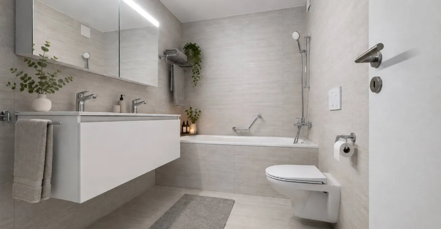 Neue 4,5-Zimmer-Wohnung mit überdachten Balkonen - Foto 8 von 13