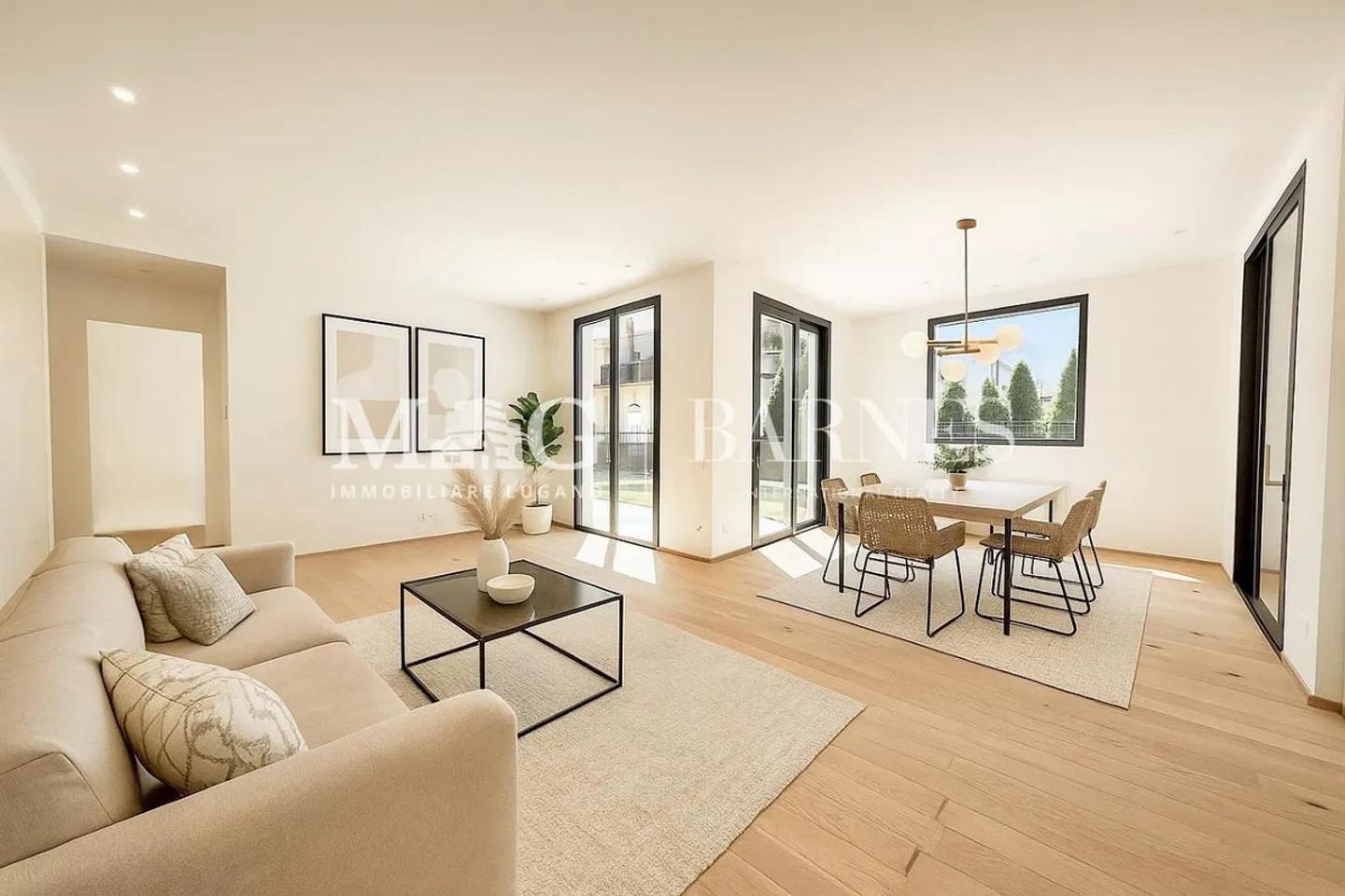 Lugano Centre : Appartement 4,5 pièces avec jardin près du lac - Photo 2 sur 6