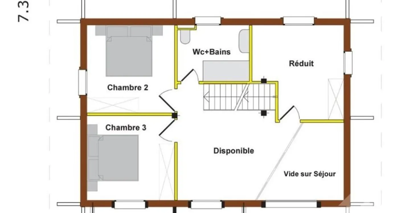 Chalet of 146 m² to be built on a plot of 1,000 m² - Photo 7 of 13