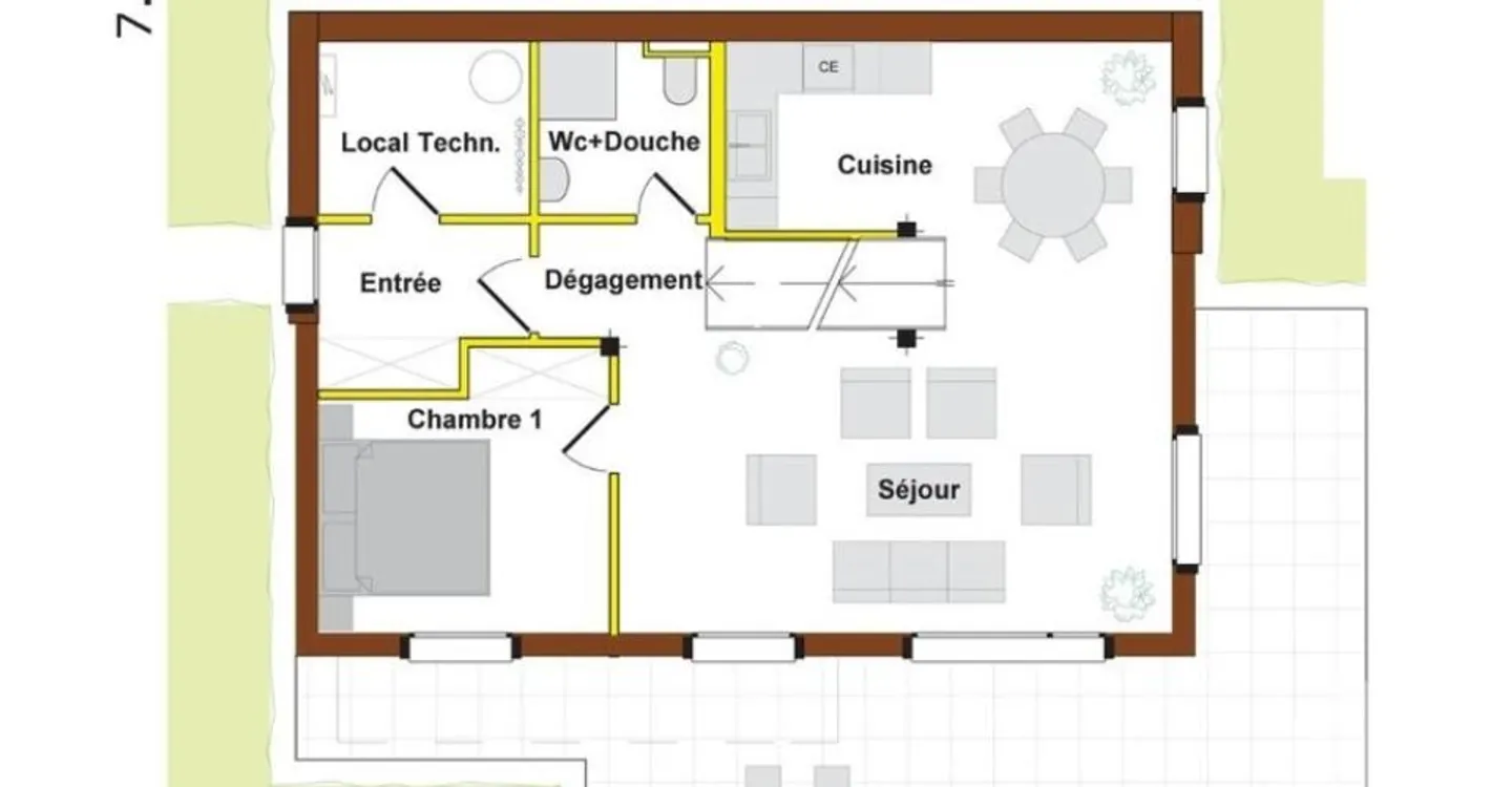 Chalet of 146 m² to be built on a plot of 1,000 m² - Photo 8 of 13