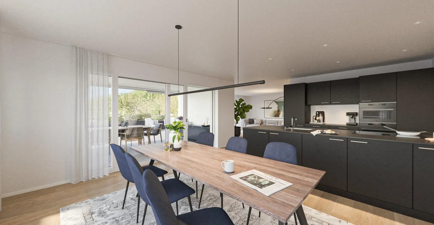 Vue sur le vert : Appartement en attique dans un emplacement ensoleillé - Photo 4 sur 10