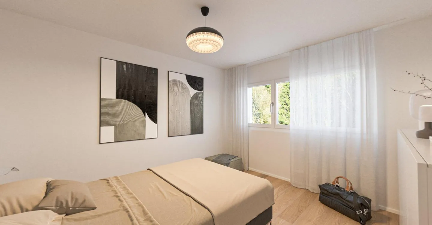 Vue sur le vert : Appartement en attique dans un emplacement ensoleillé - Photo 5 sur 10