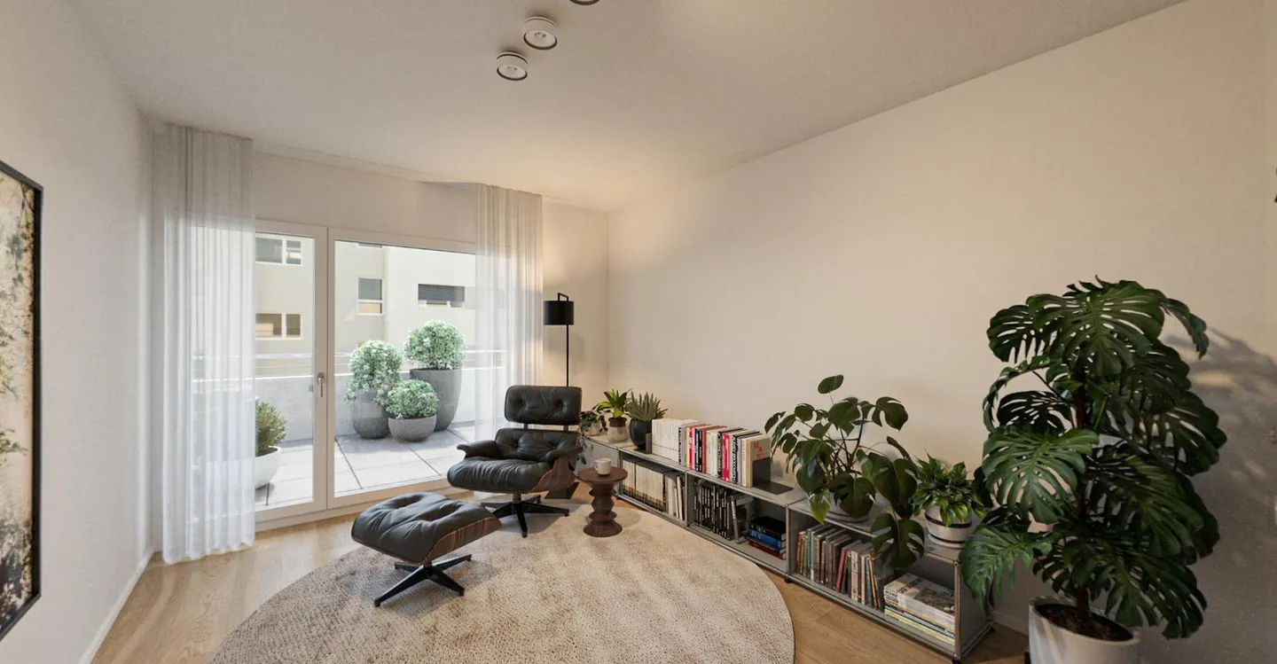 Vue sur le vert : Appartement en attique dans un emplacement ensoleillé - Photo 6 sur 10