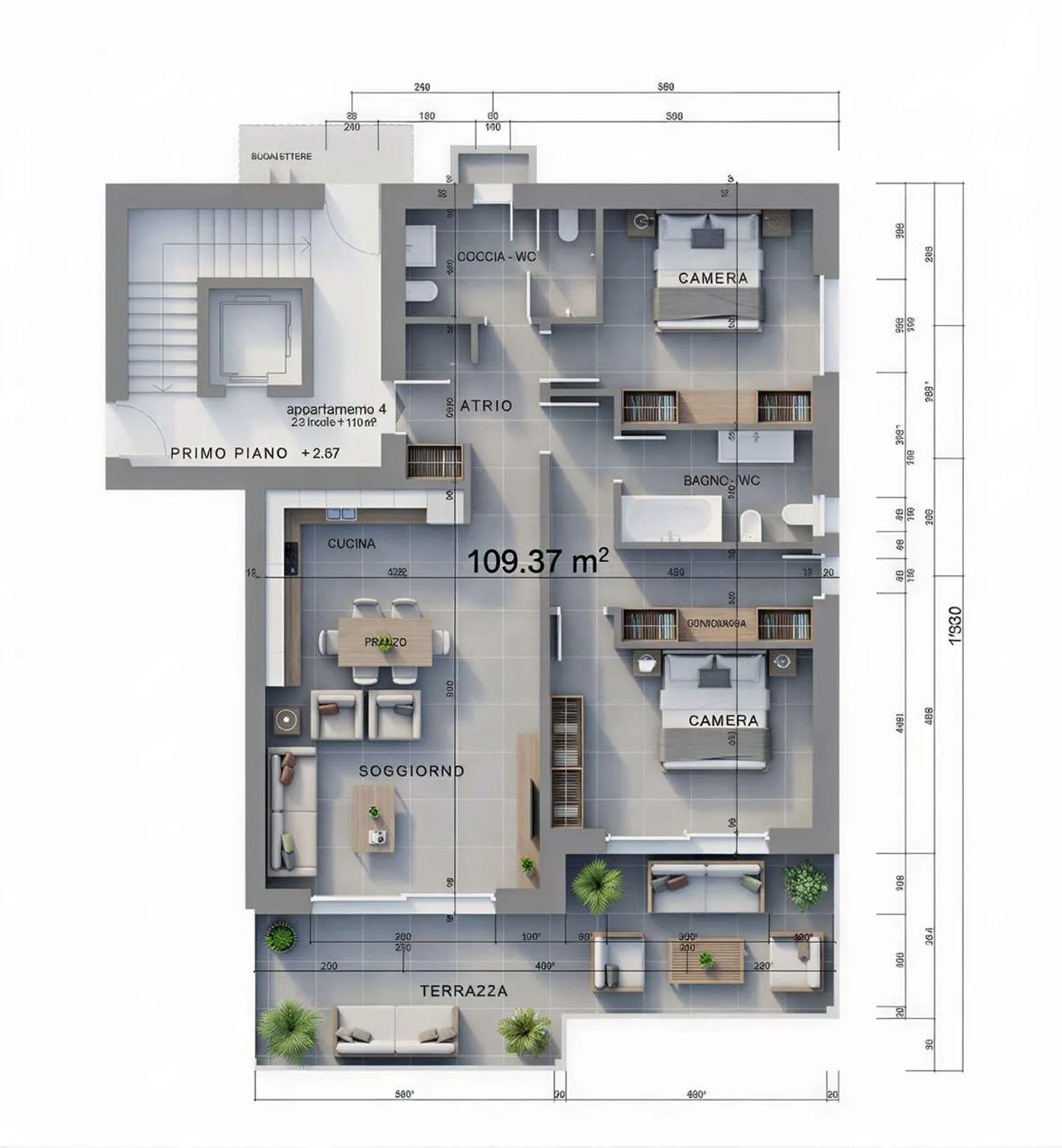 Valuable Residence in Comano, 3.5-Room Apartment on the 1st Floor for Sale - Photo 1 of 8