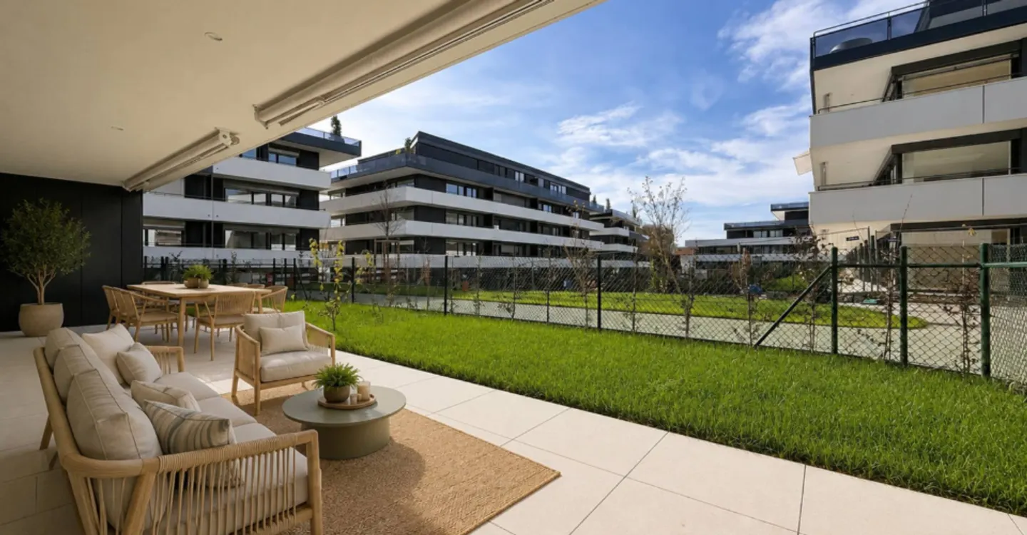 New 3.5-room apartment with terraces and gardens - Photo 7 of 12