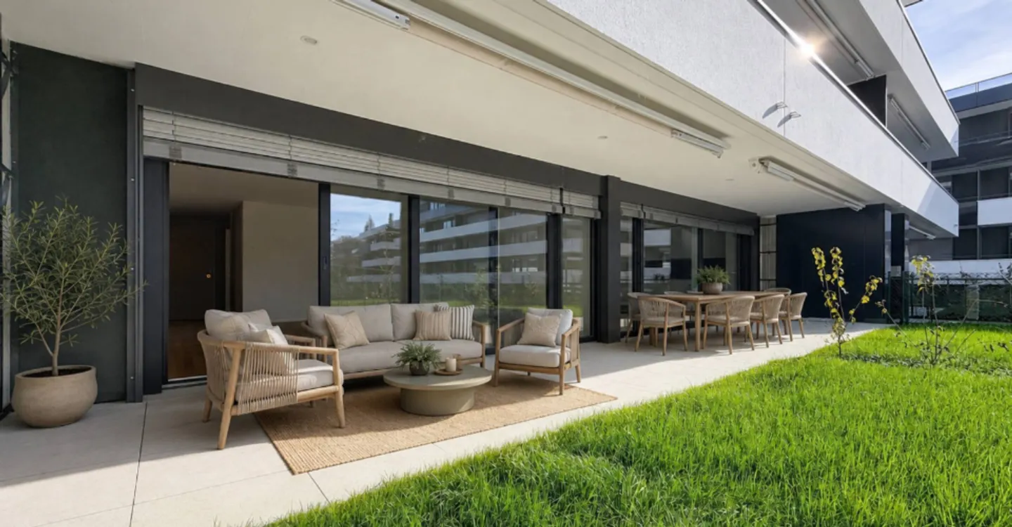 New 3.5-room apartment with terraces and gardens - Photo 8 of 12