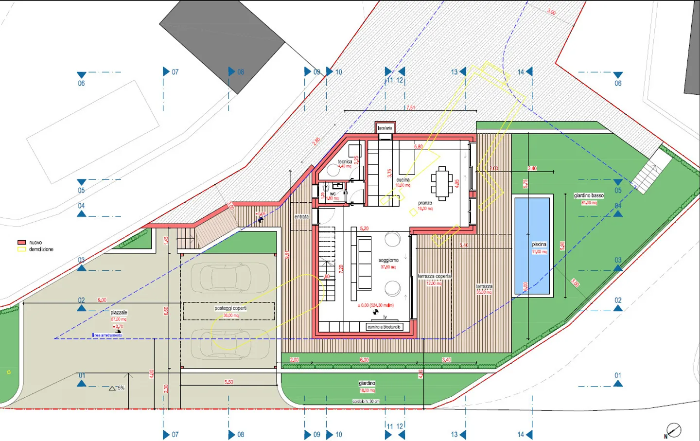 Terreno con progetto di costruzione e vista lago, Dino-Sonvico - Foto 7 von 10