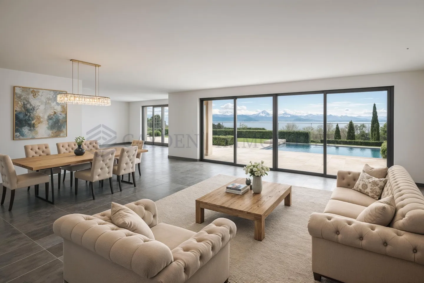 Contemporary villa with panoramic lake view 10 minutes from Gland! - Photo 2 of 12