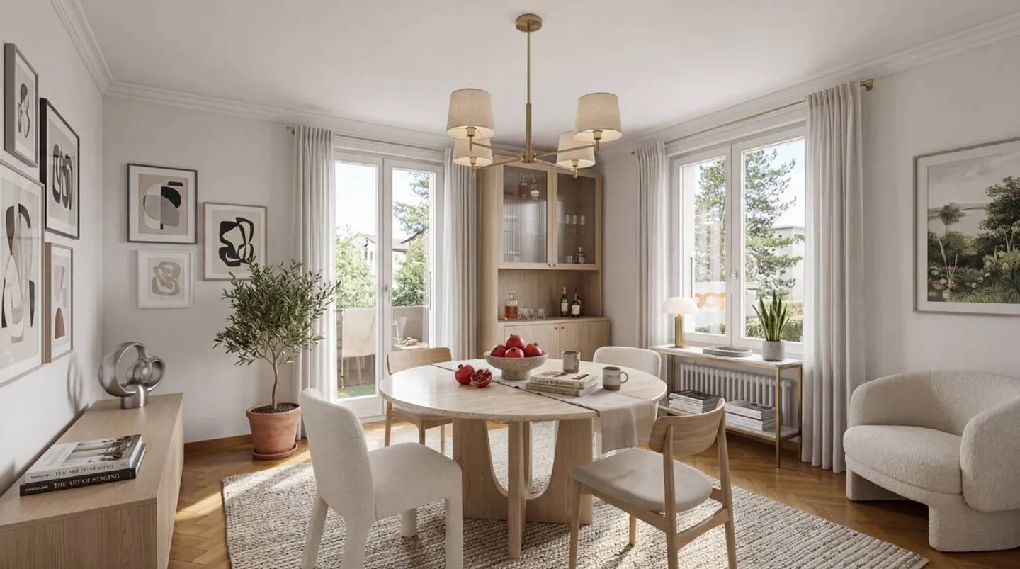 Appartement avec 3,5 pièces et espace de grenier indépendant - Photo 4 sur 10