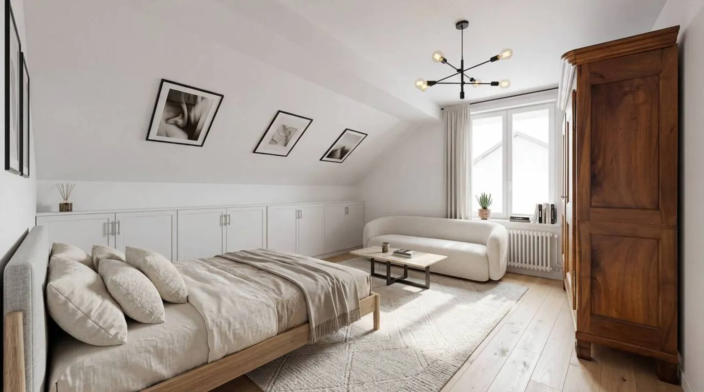 Appartement avec 3,5 pièces et espace de grenier indépendant - Photo 8 sur 10