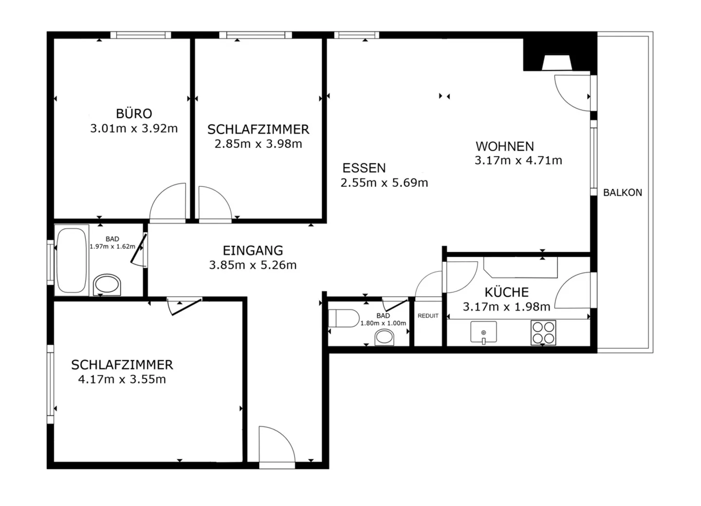Gepflegte 4.5- Zimmer Wohnung an ruhiger Lage - Foto 10 di 11
