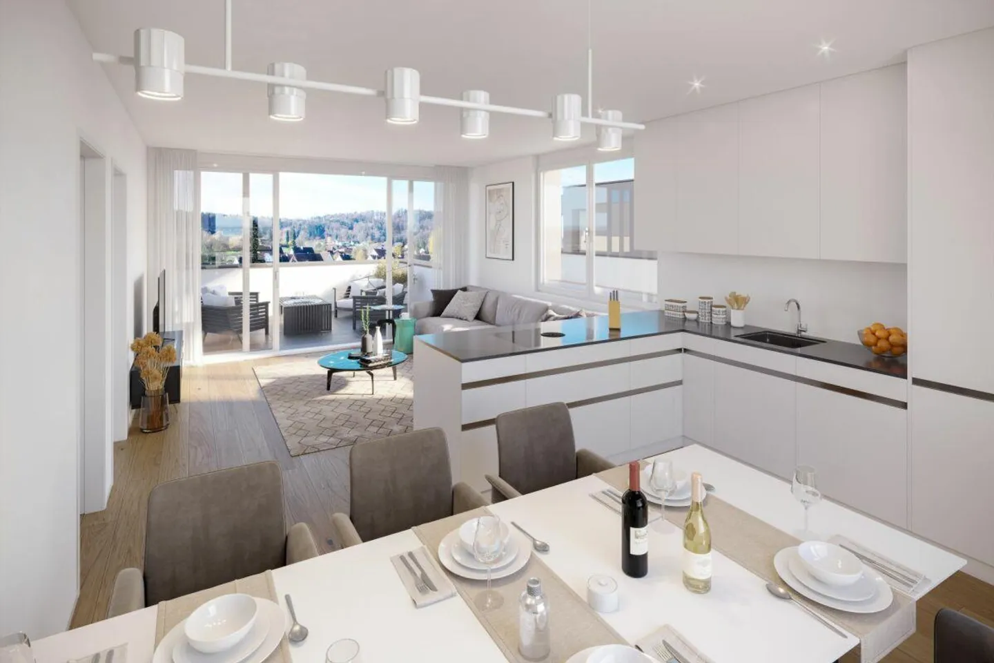 Ihr Rückzugsort am Feldrand: Komfortable 3.5-Zimmer-Wohnung mit Garten - Foto 1 von 5