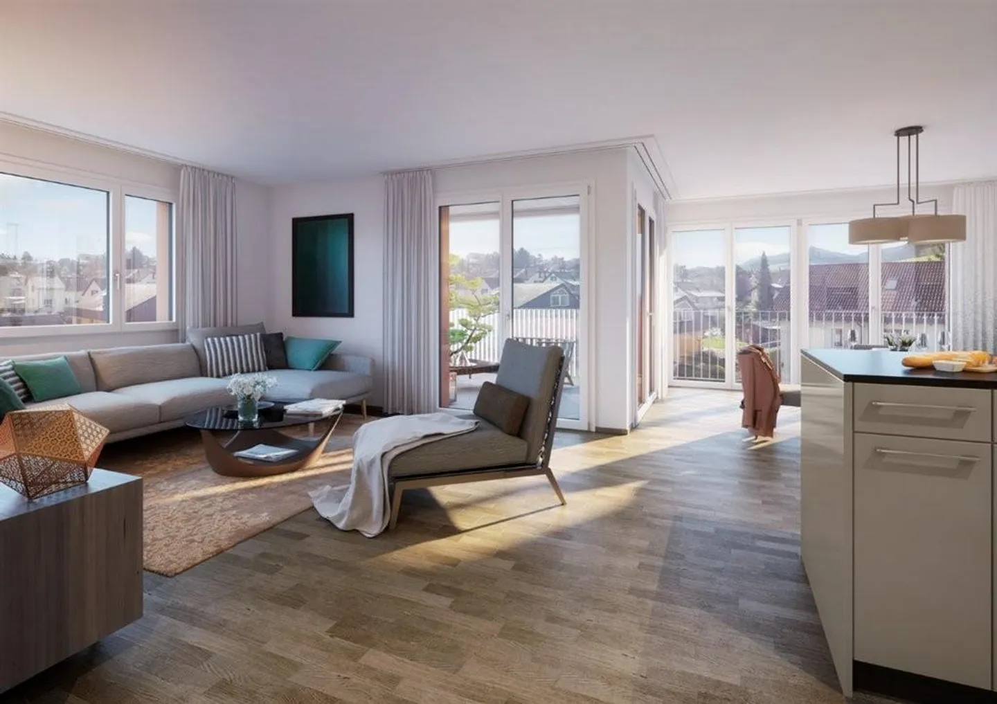 Wohnen im Grünen - schöne 3.5-Zimmerwohnung in Gelterkinden - Foto 4 von 8