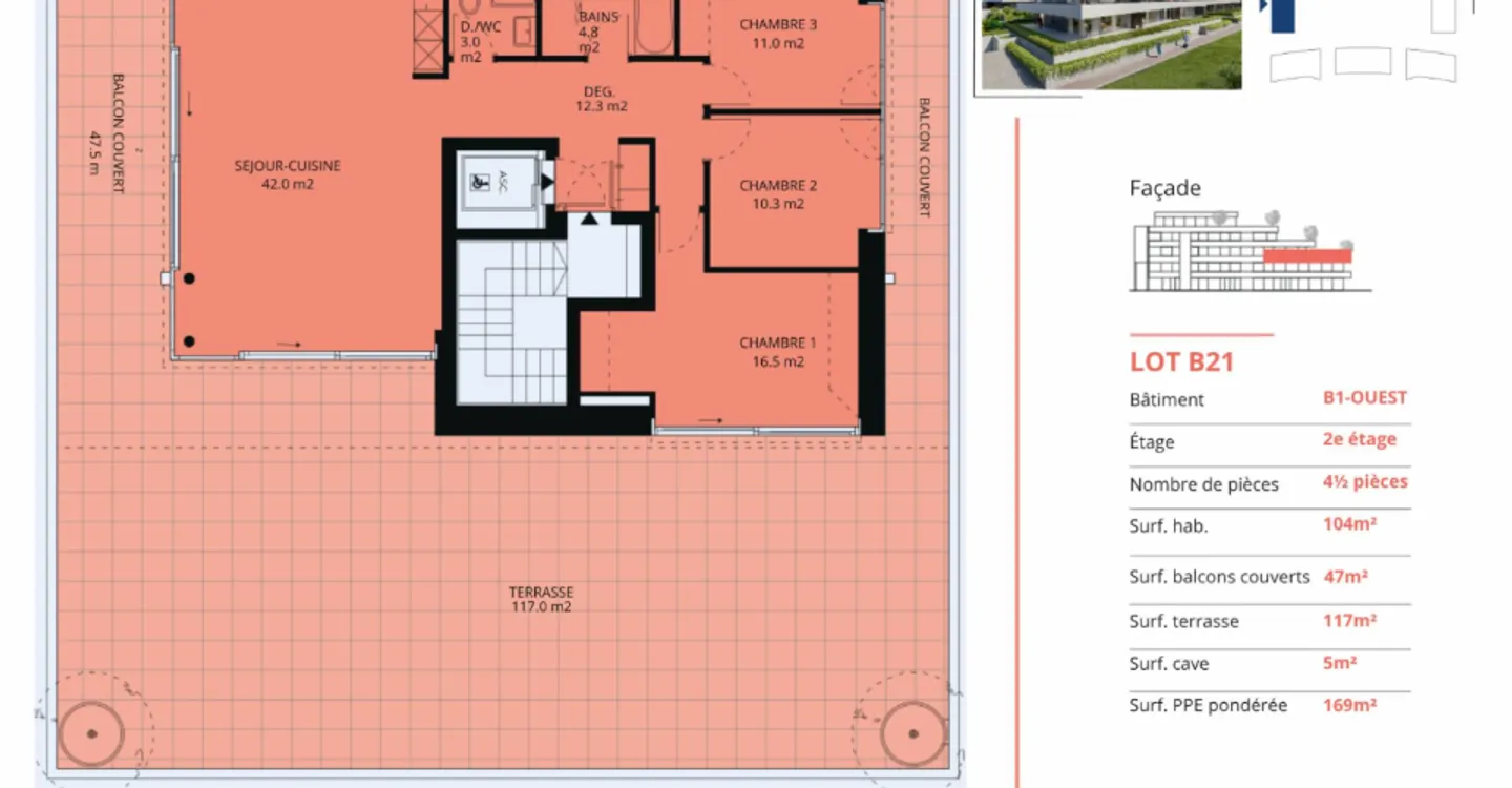 Lussuoso appartamento di 4.5 stanze con terrazza e ascensore privato - Foto 12 di 13
