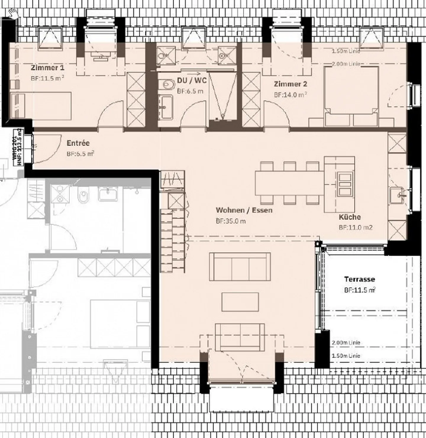 4.5 Zimmerwohnung in Rafz - Foto 11 von 12