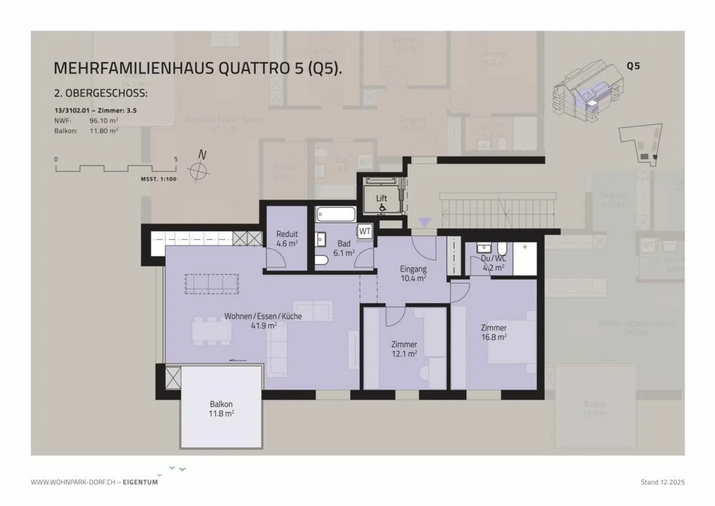 WOHNPARK DORF - 4.5-room apartment on the 1st floor - Photo 7 of 9