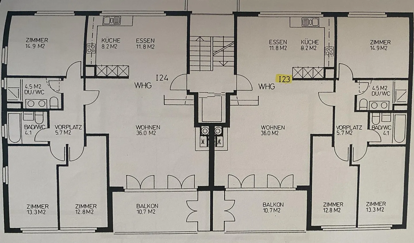 Helle 4.5-Zi.-WHG befristet mit Kaufoption. CHF 2'790 inkl. Garagenpl. - Photo 16 sur 18