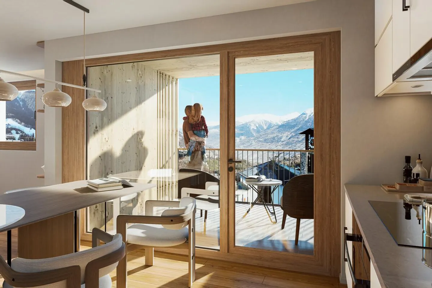 Appartamento 2.5 locali in affitto (prima occupazione): Nuova costruzione Hasol a Bürchen - Foto 6 di 11