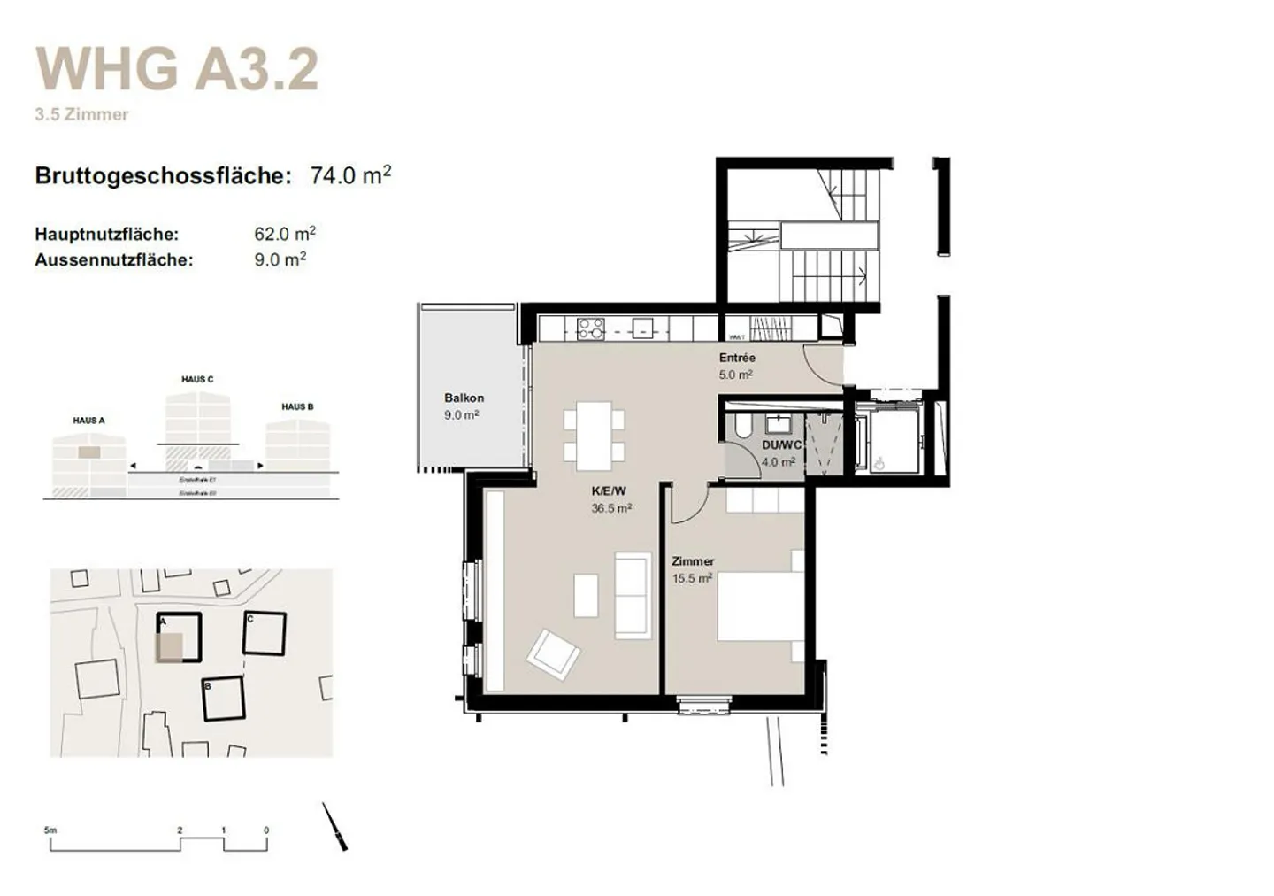 Appartamento 2.5 locali in affitto (prima occupazione): Nuova costruzione Hasol a Bürchen - Foto 11 di 11