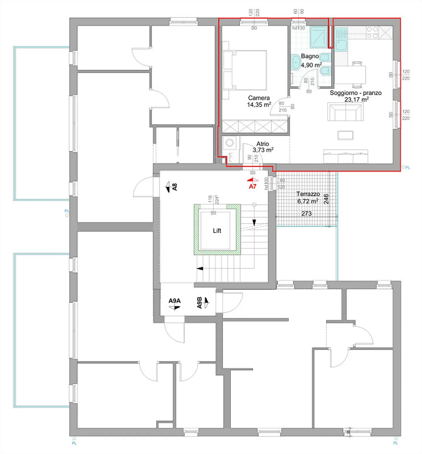 Penthouse avec terrasse dans un quartier pratique et stratégique - Photo 11 sur 11
