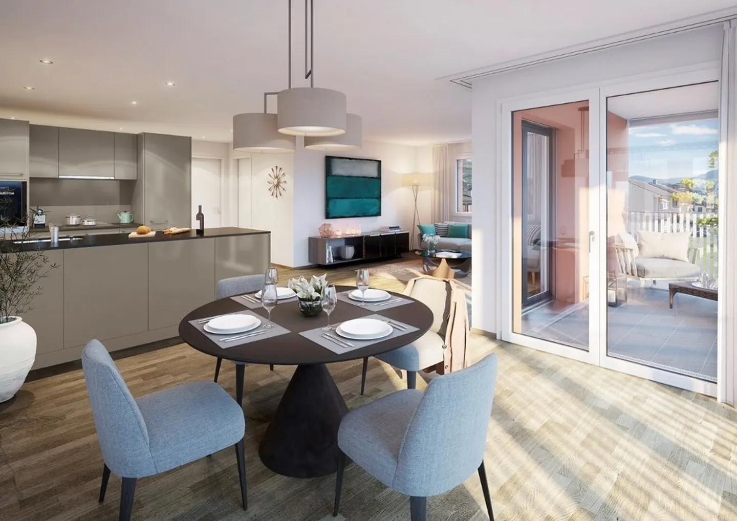 Vivre dans le vert - Bel appartement de 3,5 pièces à Gelterkinden - Photo 2 sur 8