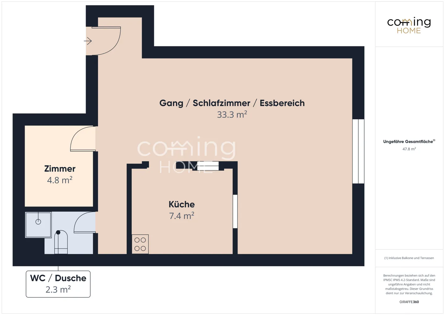 Charmant appartement sous les combles de 2,5 pièces à Eischoll - calme, pratique et avec vue - Photo 11 sur 11