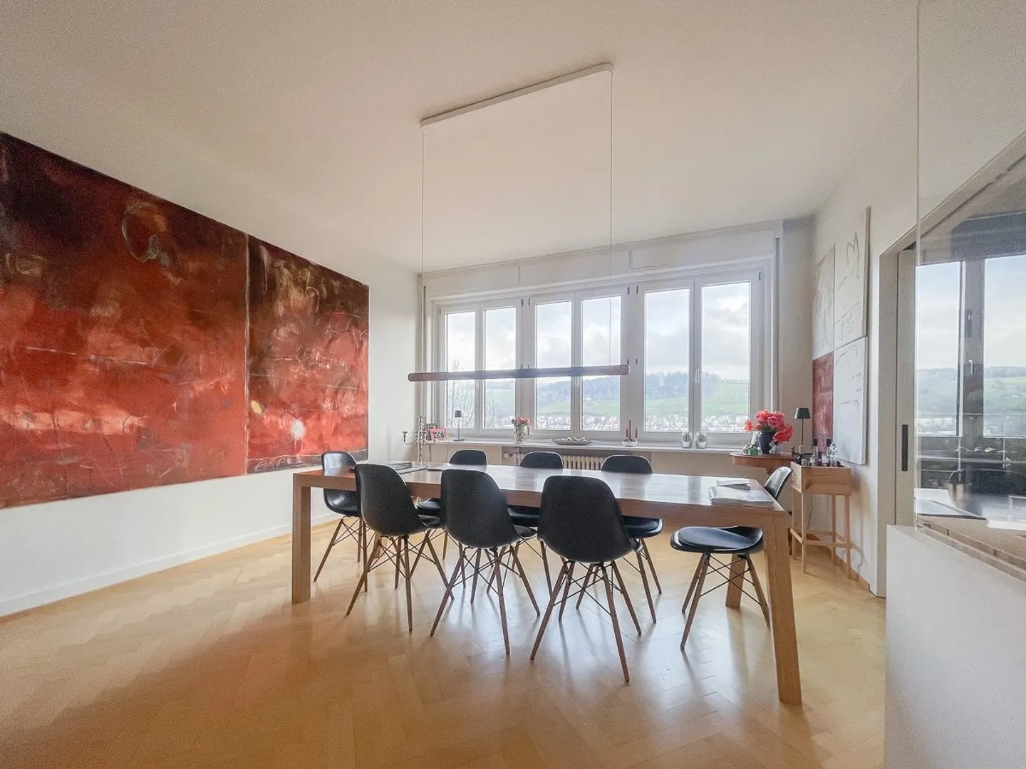 Exklusive 7-Zimmer Wohnung mit  Sicht über die Stadt St. Gallen - Foto 2 von 8