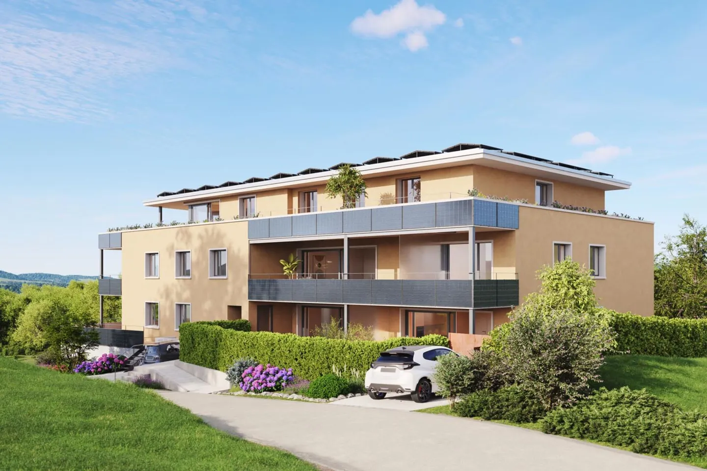 Neubauprojekt "Sonnenwiese" - 4.5 Zimmer Geschosswohnung im 1. OG (Wohnung Nr. 5) - Foto 2 von 3