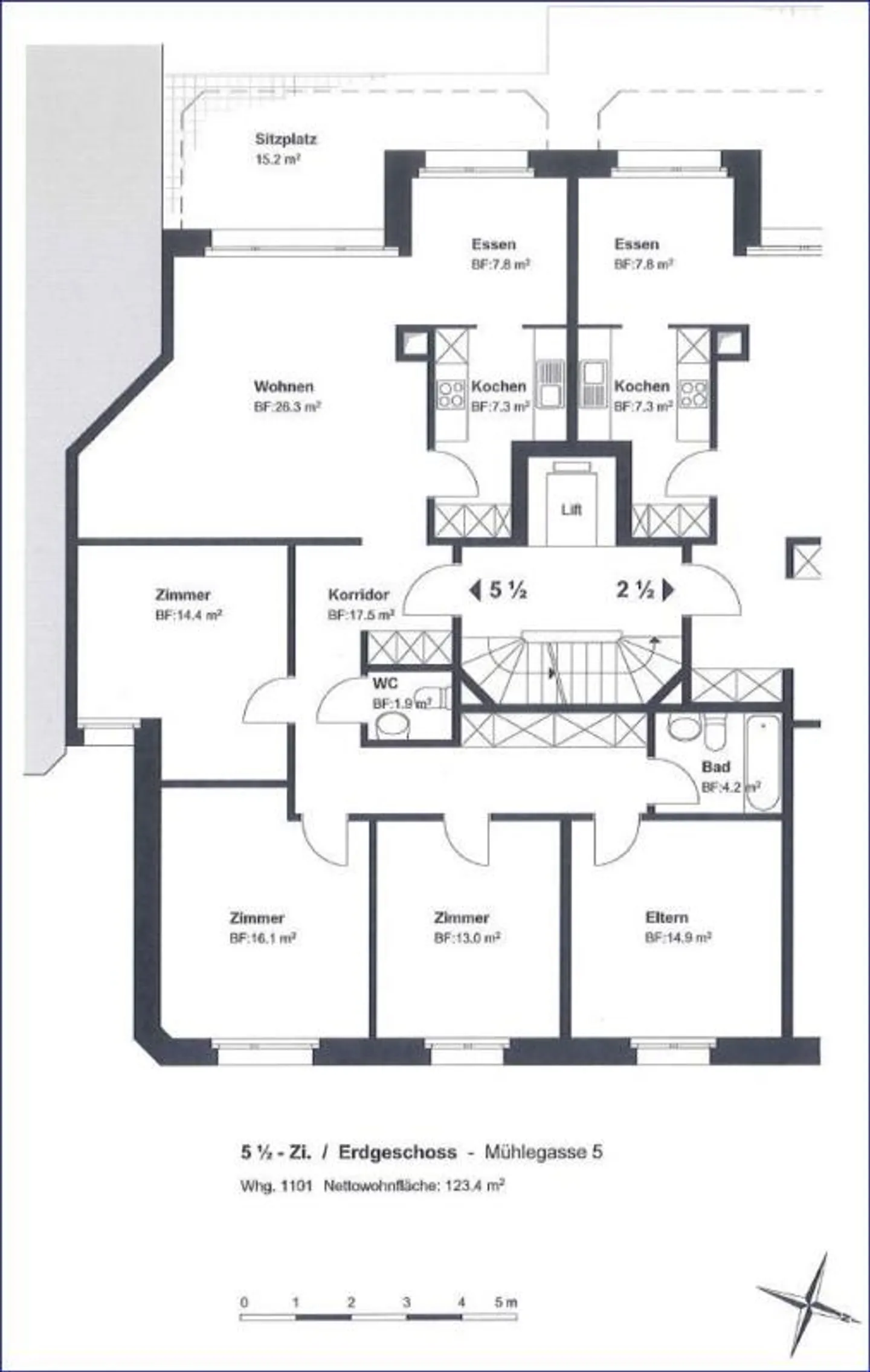 Familienwohnung im Erdgeschoss - Foto 8 von 8