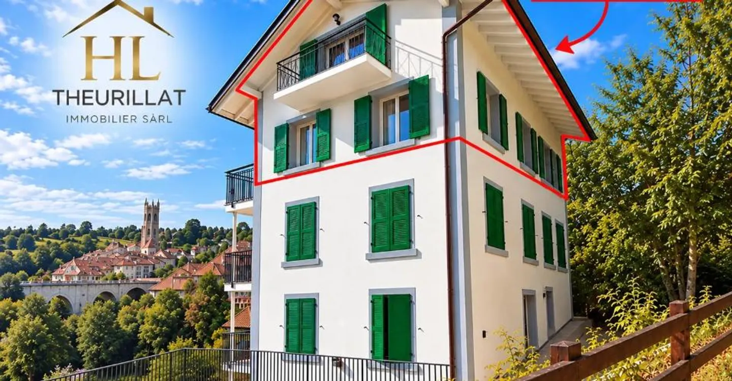 Magnifique duplex de 5,5 pièces avec vue exceptionnelle sur la vieille - Foto 1 di 8