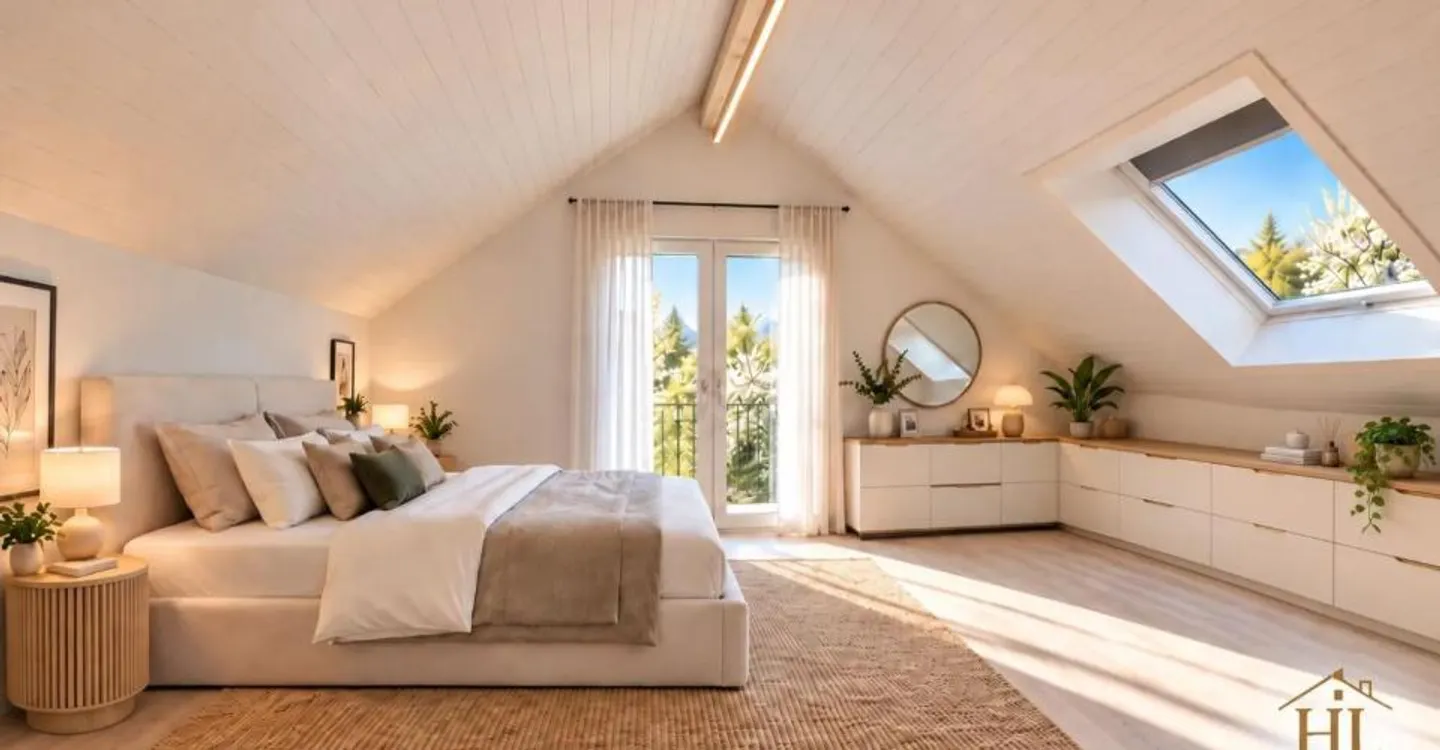 Magnifique duplex de 5,5 pièces avec vue exceptionnelle sur la vieille - Foto 6 di 8