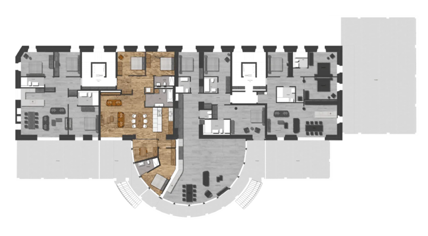 Residence du Glacier in a central quiet location. T2 - Photo 9 of 13