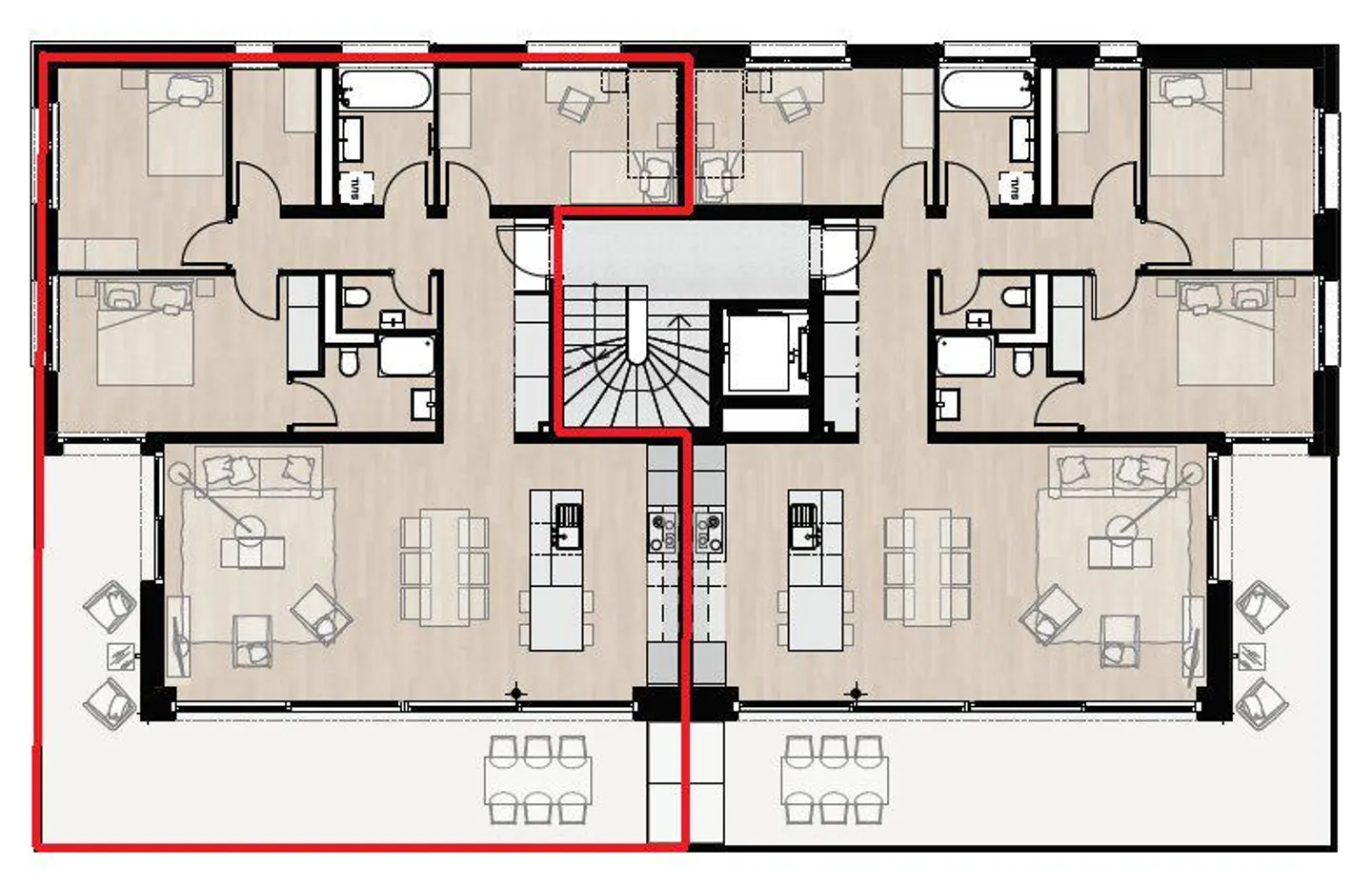 Wunderschöne 4,5-Zimmer-Wohnung der gehobenen Klasse am Ufer des Sees in Nyon - Foto 2 von 2