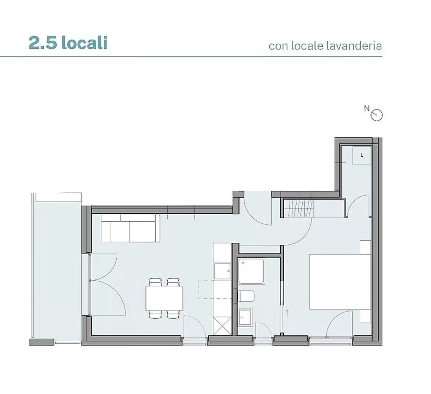 2.5 Rooms in Roveredo! Modern and with a large terrace. - Photo 3 of 9