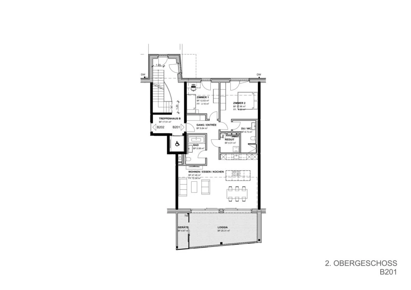 Appartements neufs uniques de 3,5 pièces de haute qualité... - Photo 9 sur 13