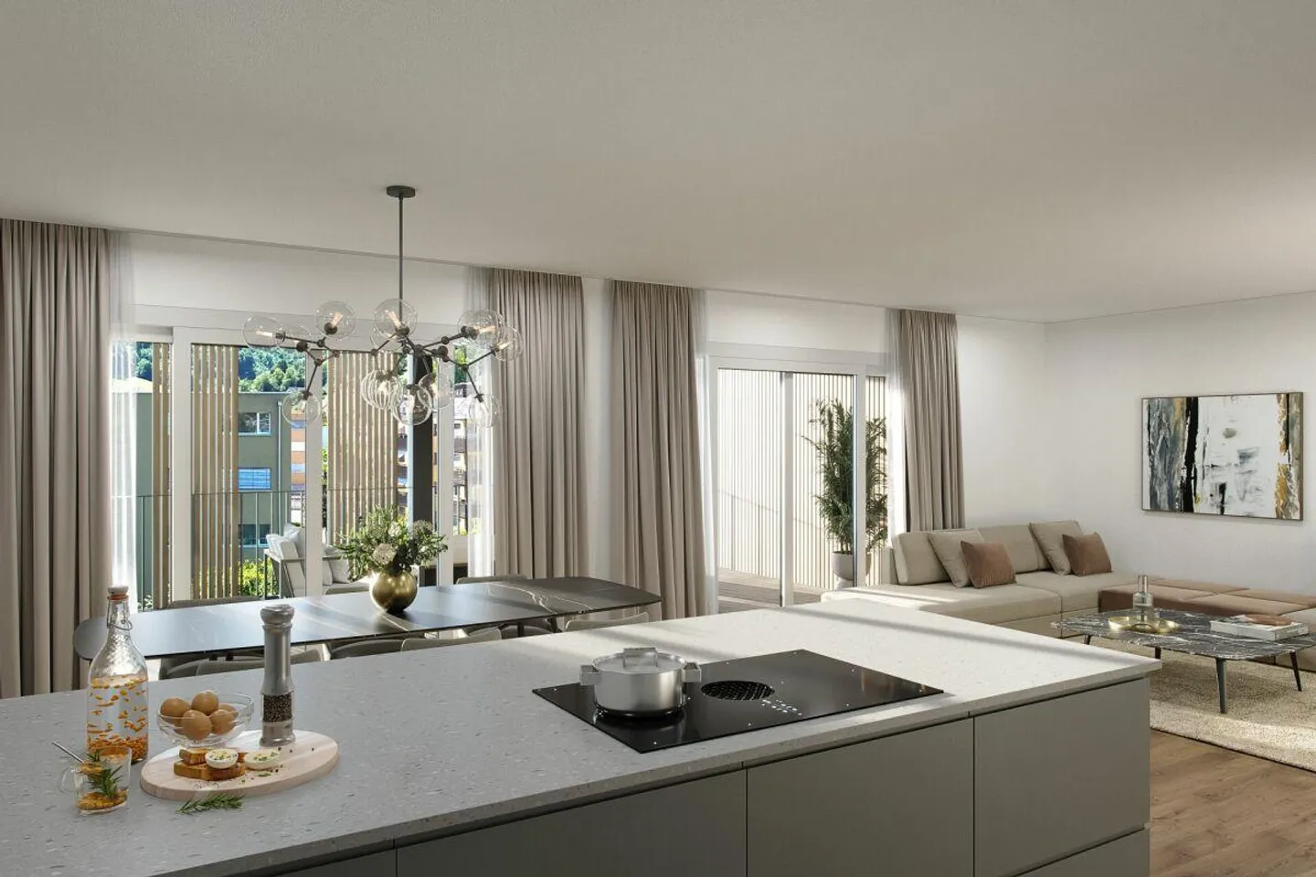 Appartements de jardin neufs uniques de 3,5 pièces avec haute qualité... - Photo 2 sur 11