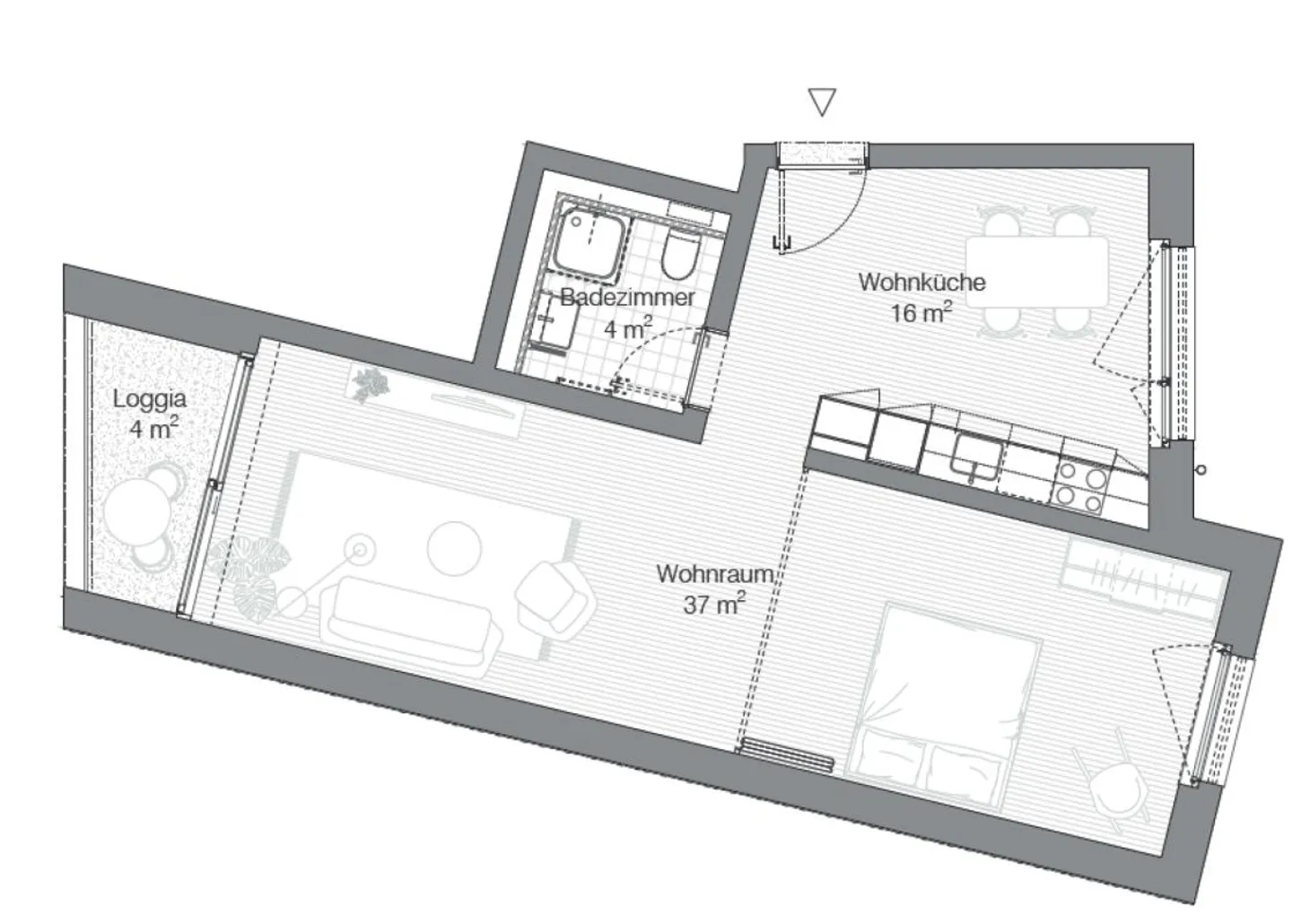 Moderne Single-Wohnung in Burgdorf - Foto 5 von 5