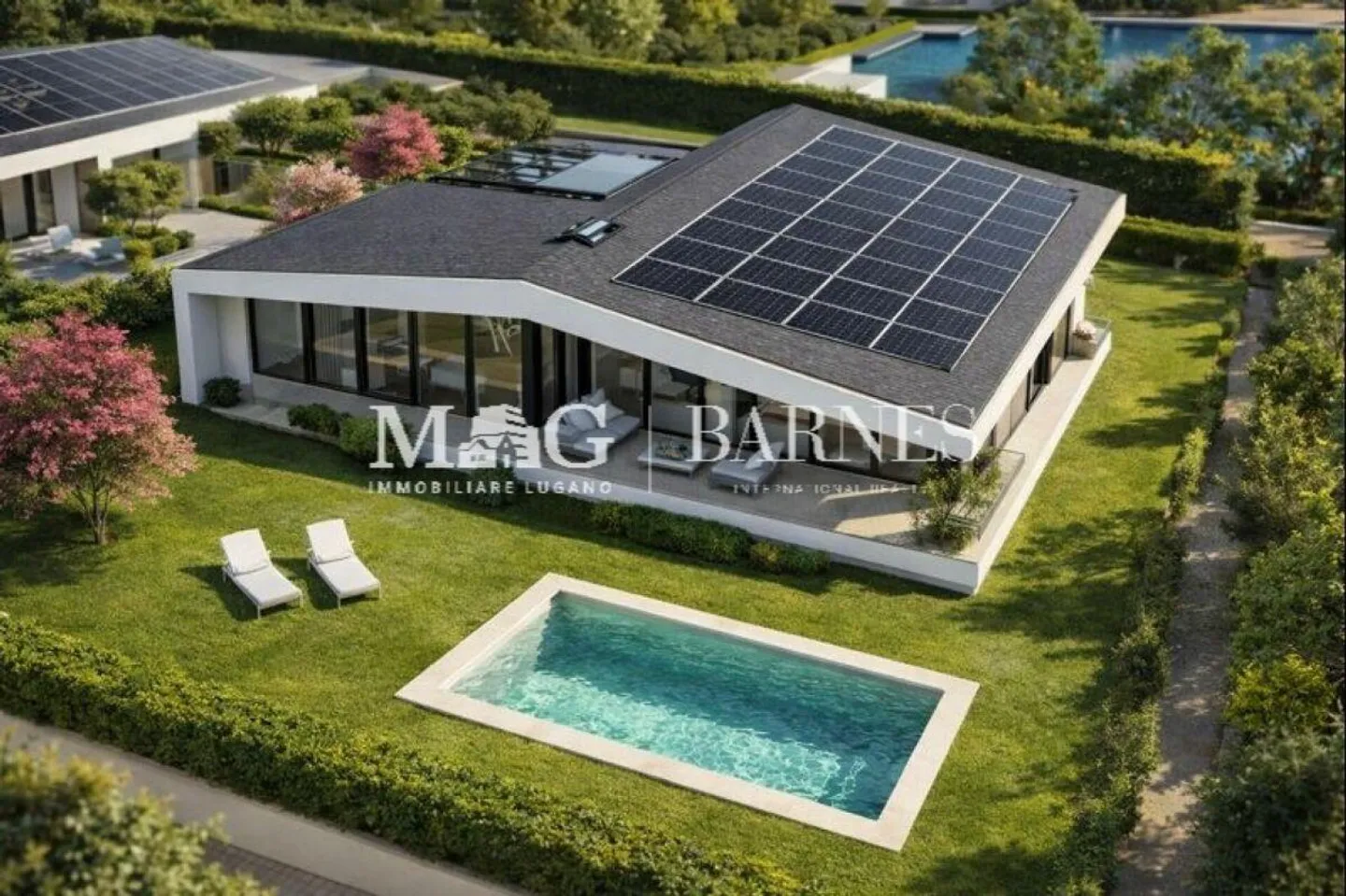 Lugano, Origlio - Terrain à bâtir avec projet approuvé pour un... - Photo 1 sur 7