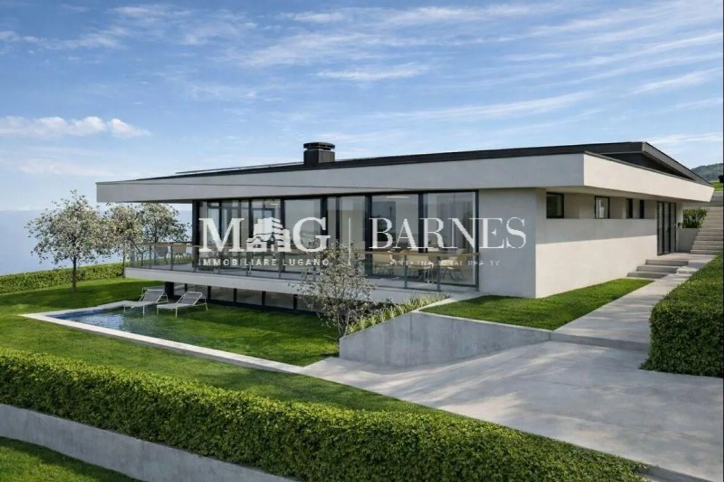 Lugano, Origlio - Terrain à bâtir avec projet approuvé pour un... - Photo 2 sur 7