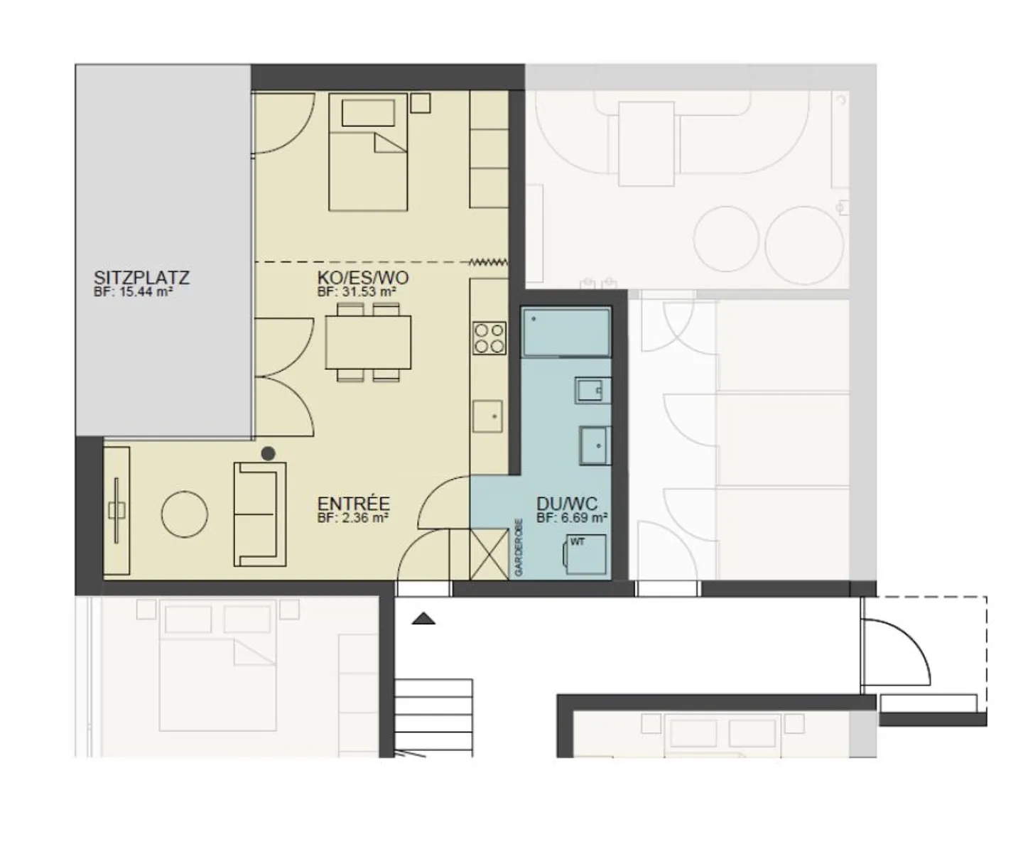 Modernes Studio in Balgach - Foto 4 von 5